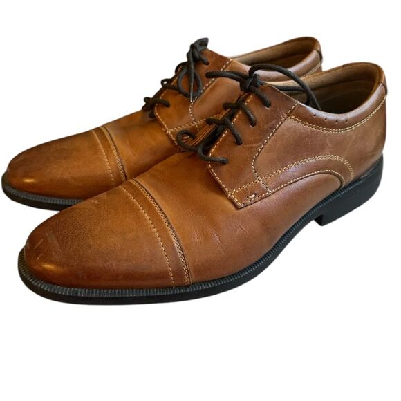 Men's Nunn Bush Dixon KORE Cap Toe Oxfords, Comfort Gel with Memory Foam Sz 8.5 - Picture 2 of 7